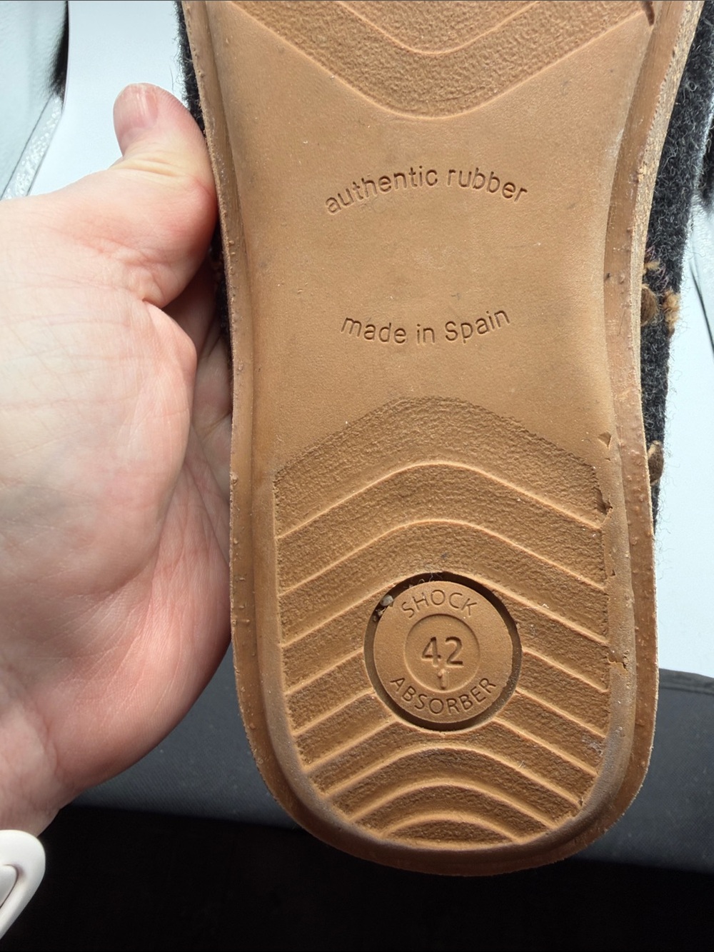 Taos Woolderness 2 Women's Open Back Clogs Navy Wool Size 42(US 11-11.5) - Picture 7 of 7
